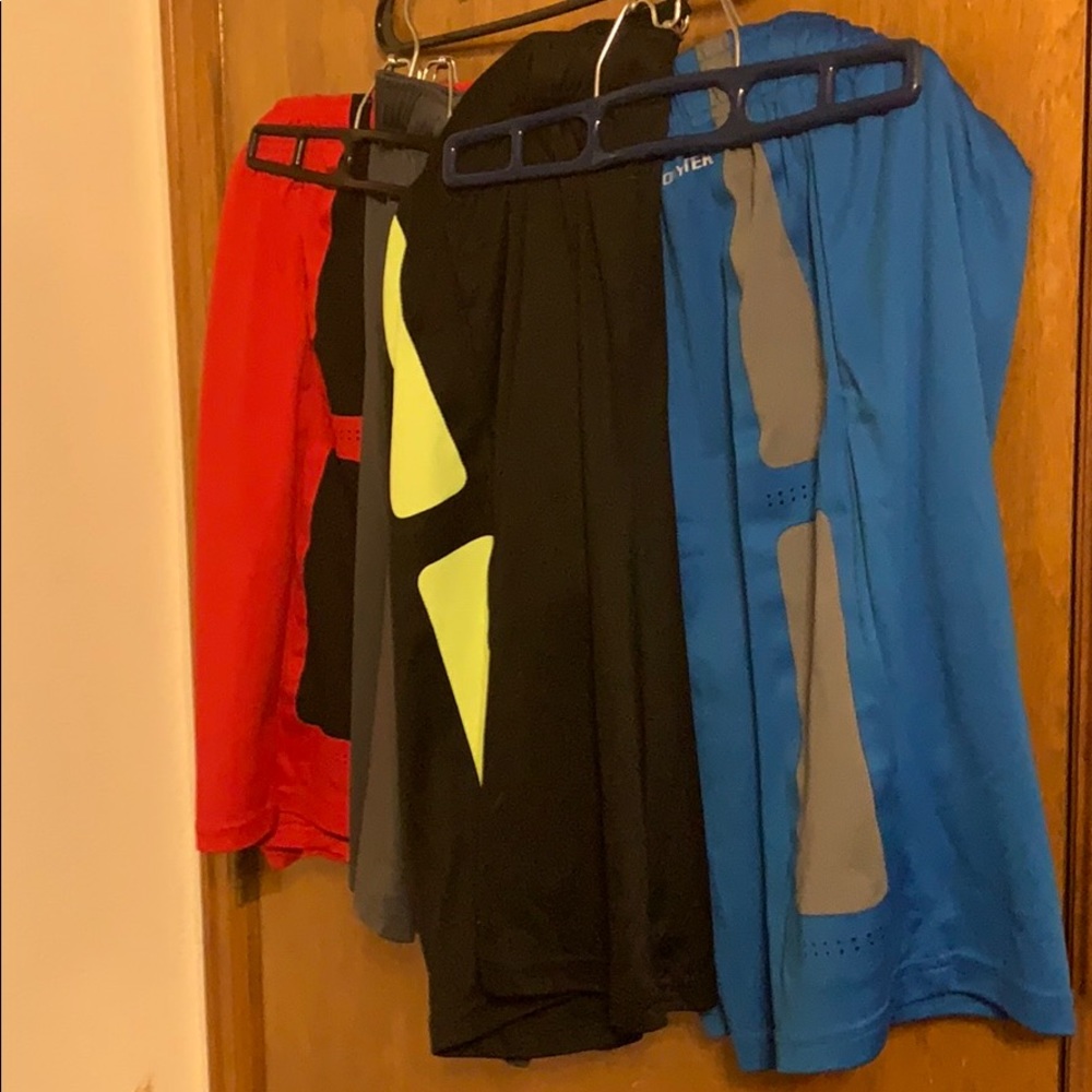 4 pairs Tek Gear boys basketball shorts